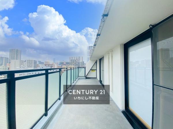 再生住宅「エミナス」・サンパーク千代田　バルコニー　眺望・日当たり良好な明るいバルコニー。