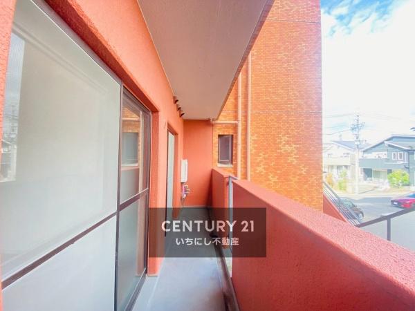 ライオンズマンション新守山　バルコニー　リラックスできそうな北側バルコニー