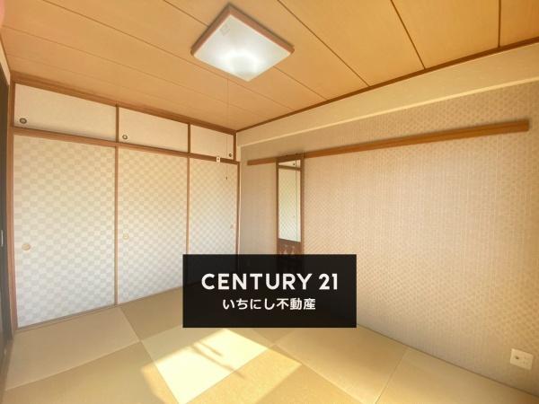 ライオンズマンション一宮九品町　和室　汎用性の高い南側６帖和室。