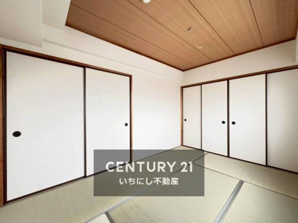 『再生エミナス』・グリーンコーポ江南 和室 汎用性の高い南側6帖和室。 『再生エミナス』・グリーンコーポ江南 和室 汎用性の高い南側6帖和室。